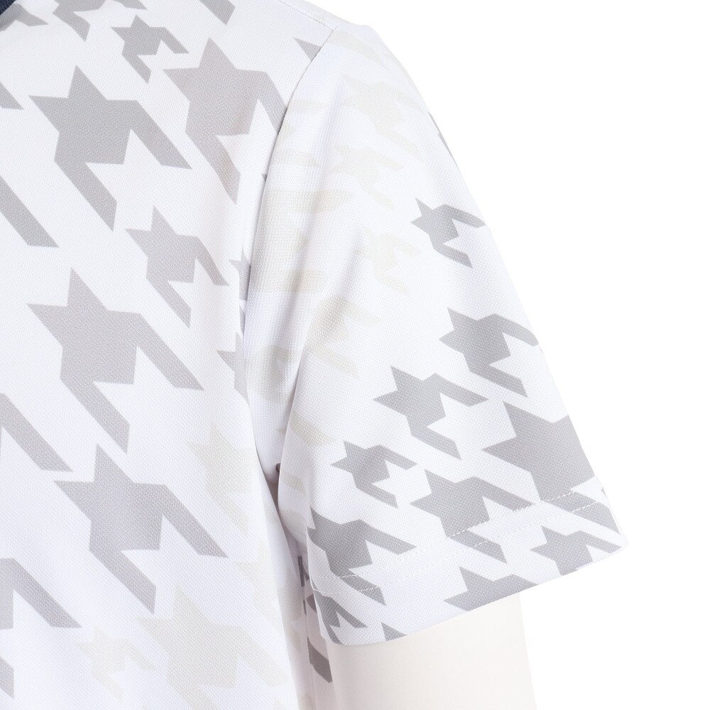 マンシングウエア（MUNSING WEAR）（メンズ）ゴルフウェア グラデーション総柄 半袖ポロシャツ MGMVJA01CH WH00