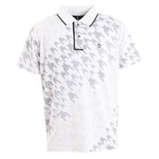 マンシングウエア（MUNSING WEAR）（メンズ）ゴルフウェア グラデーション総柄 半袖ポロシャツ MGMVJA01CH WH00