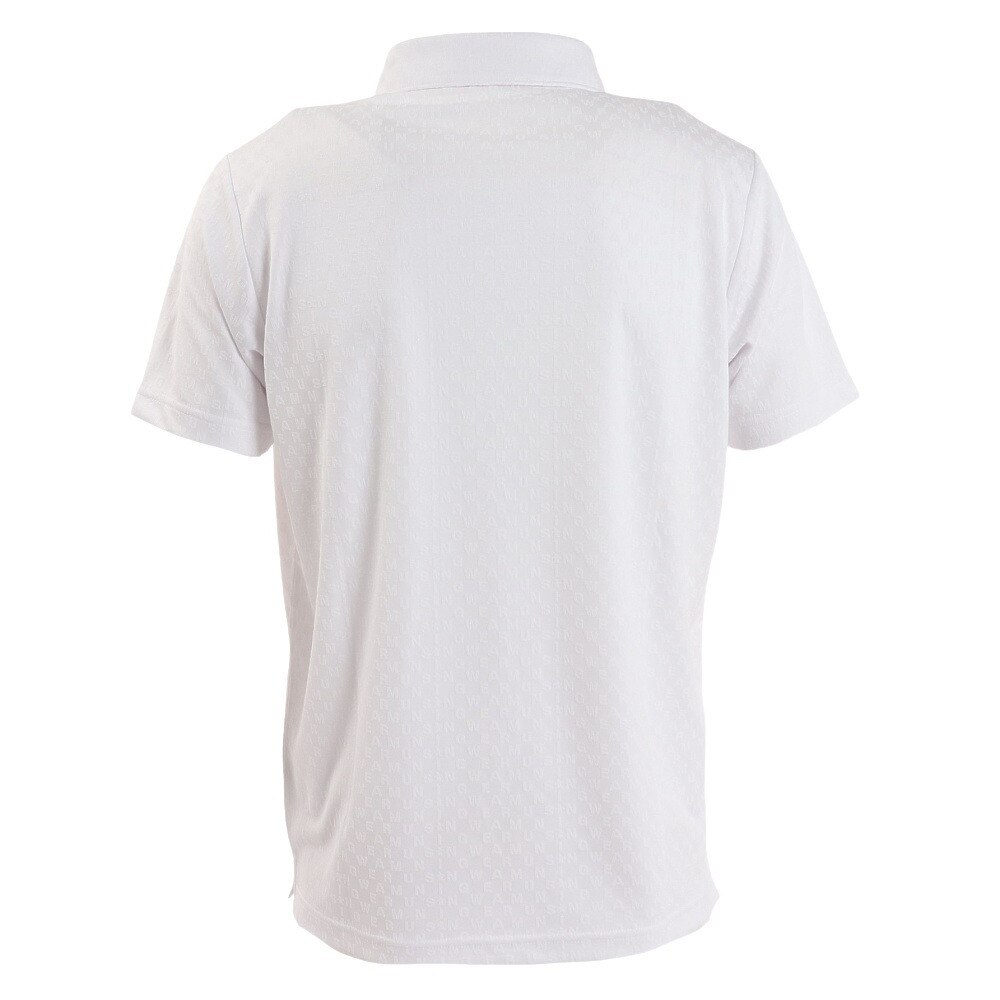 マンシングウエア（MUNSING WEAR）（メンズ）ゴルフウェア 凹凸ジャカードロゴモチーフテーラーカラーシャツ MGMVJA02CH WH00