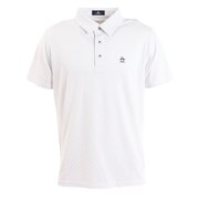 マンシングウエア（MUNSING WEAR）（メンズ）ゴルフウェア 凹凸ジャカードロゴモチーフテーラーカラーシャツ MGMVJA02CH WH00