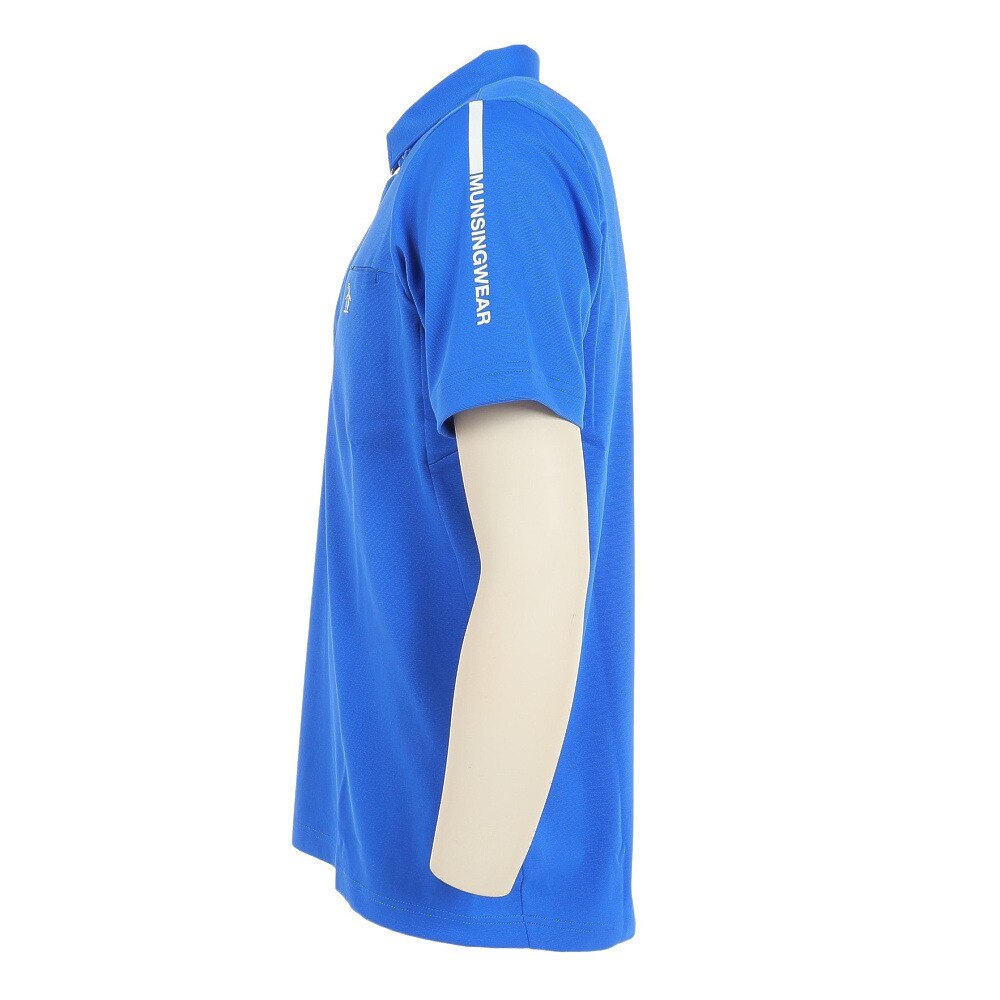 マンシングウエア（MUNSING WEAR）（メンズ）ゴルフウェア 吸汗 速乾 ストレッチ 遮熱 SUNSCREEN&MOTION 3D半袖シャツ MGMVJA06 BL00