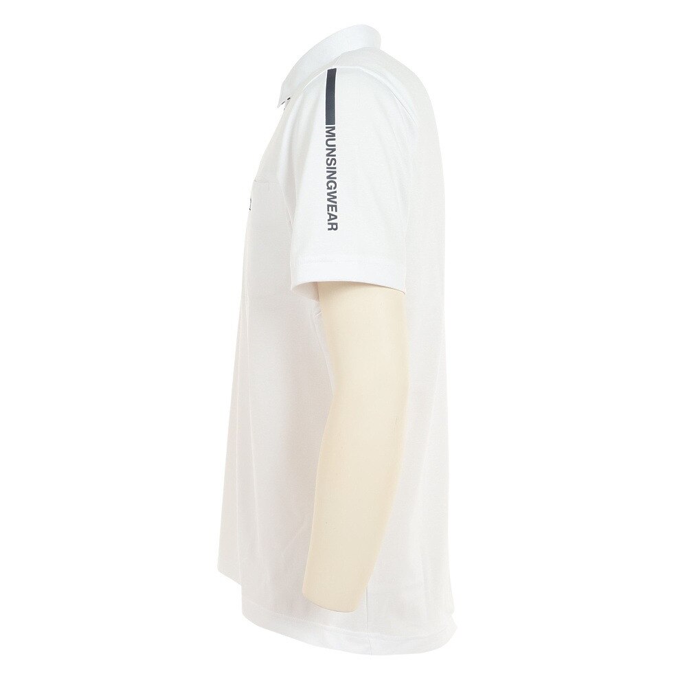 マンシングウエア（MUNSING WEAR）（メンズ）ゴルフウェア 吸汗 速乾 ストレッチ 遮熱 SUNSCREEN&MOTION 3D半袖シャツ MGMVJA06 WH00