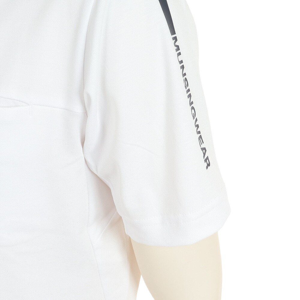 マンシングウエア（MUNSING WEAR）（メンズ）ゴルフウェア 吸汗 速乾 ストレッチ 遮熱 SUNSCREEN&MOTION 3D半袖シャツ MGMVJA06 WH00