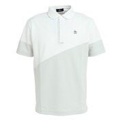 マンシングウエア（MUNSING WEAR）（メンズ）ゴルフウェア SUNSCREEN カラーブロック半袖シャツ MGMVJA09 WHGY