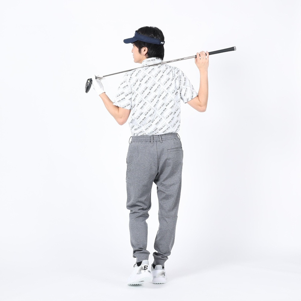 ピン（PING）（メンズ）ゴルフウェア バイアスロゴジャガード 半袖ポロシャツ 621-3160301-030