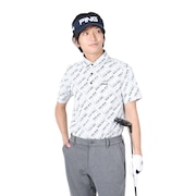 ピン（PING）（メンズ）ゴルフウェア バイアスロゴジャガード 半袖ポロシャツ 621-3160301-030