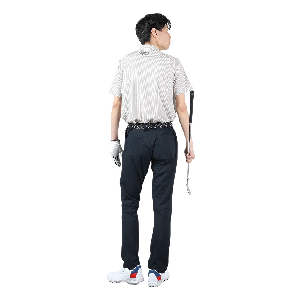 クランク（CLUNK）（メンズ）ゴルフウェア 半袖 シアサッカーポロシャツ CL5PTG23 BEG