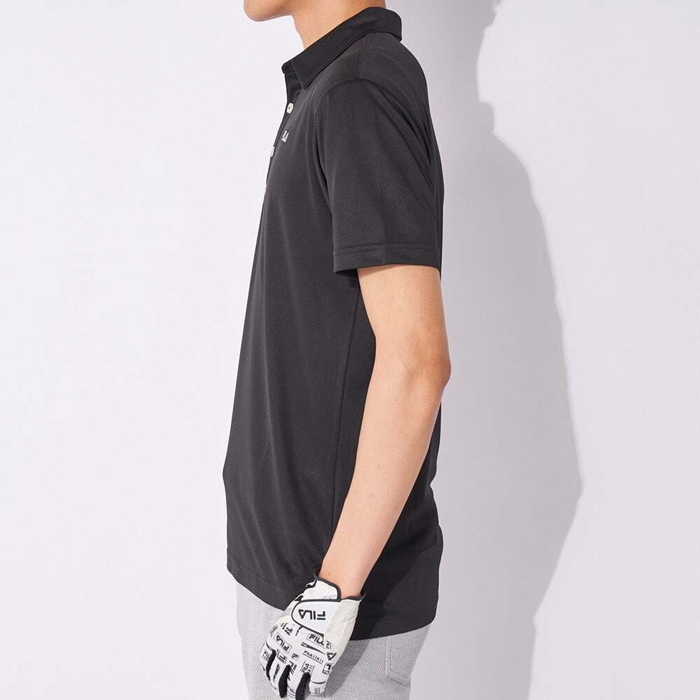 フィラ（FILA）（メンズ）ゴルフウェア 吸汗 速乾 半袖シャツ 742680Y-BK