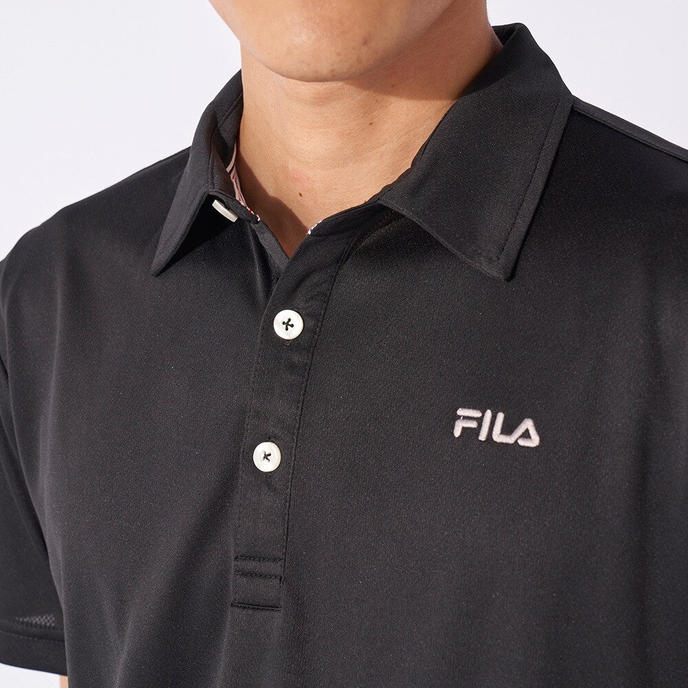 フィラ（FILA）（メンズ）ゴルフウェア 吸汗 速乾 半袖シャツ 742680Y-BK