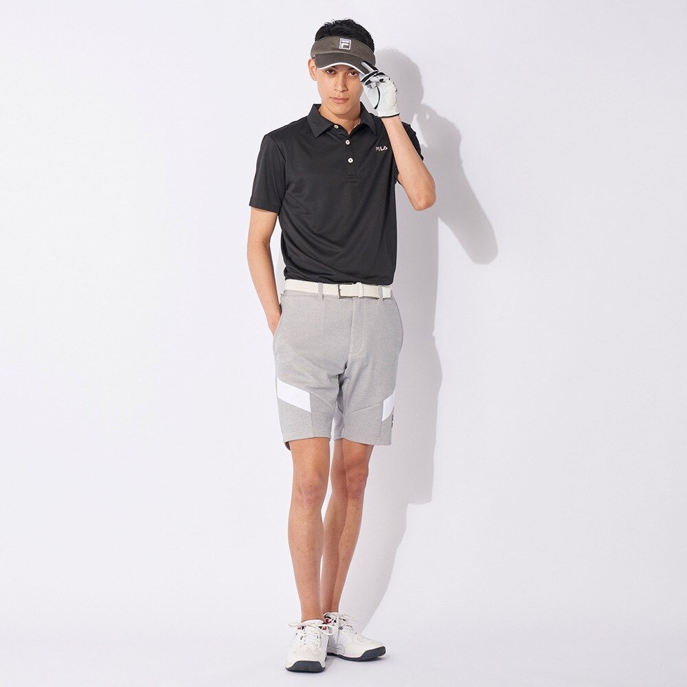 フィラ（FILA）（メンズ）ゴルフウェア 吸汗 速乾 半袖シャツ 742680Y-BK