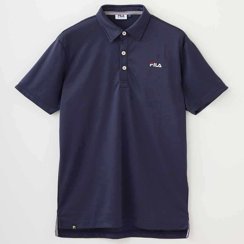 フィラ（FILA）（メンズ）ゴルフウェア 吸汗 速乾 半袖シャツ 742680Y-NV