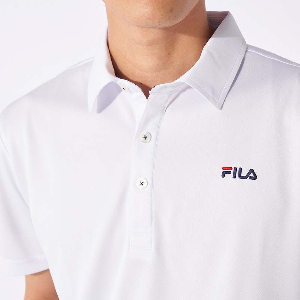 フィラ（FILA）（メンズ）ゴルフウェア 吸汗 速乾 半袖シャツ 742680Y-WT