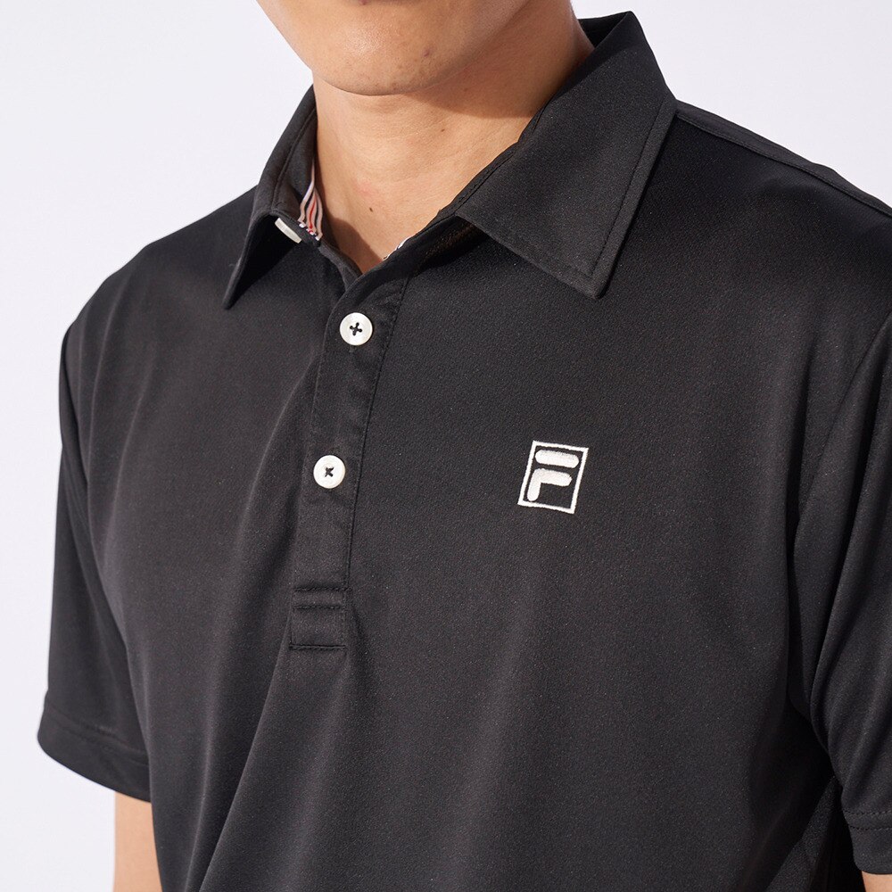 フィラ（FILA）（メンズ）ゴルフウェア 吸汗 速乾 半袖シャツ 742681Y-BK