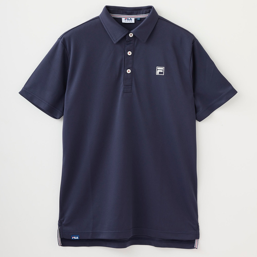 フィラ（FILA）（メンズ）ゴルフウェア 吸汗 速乾 半袖シャツ 742681Y-NV