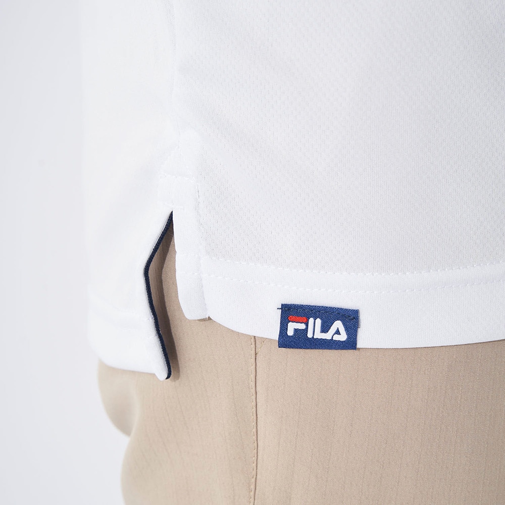 フィラ（FILA）（メンズ）ゴルフウェア 吸汗 速乾 半袖シャツ 742681Y-WT