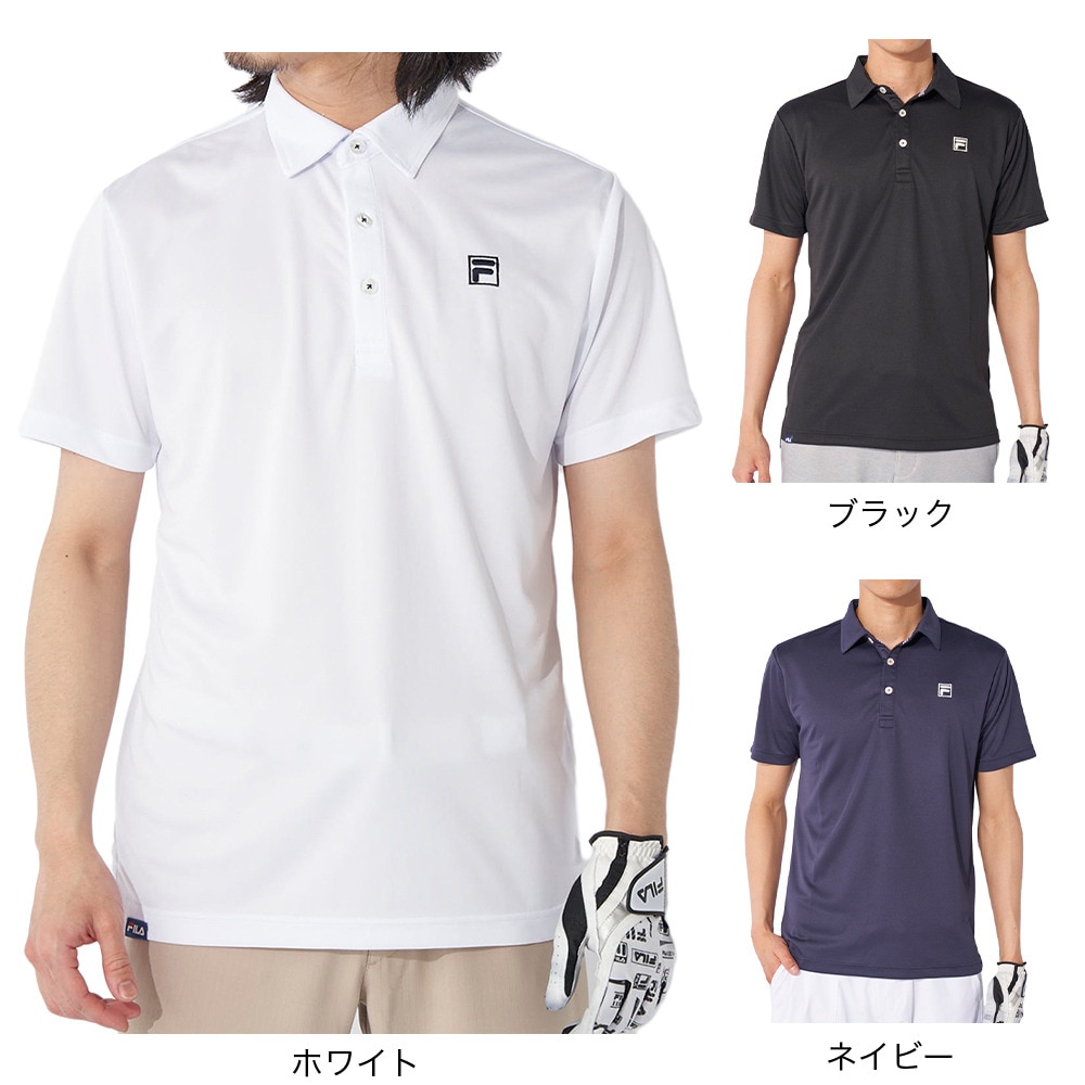 フィラ（FILA）（メンズ）ゴルフウェア 吸汗 速乾 半袖シャツ 742681Y-WT