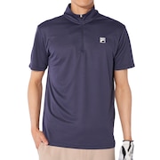 フィラ（FILA）（メンズ）ゴルフウェア ジップ半袖シャツ 742686Y-NV
