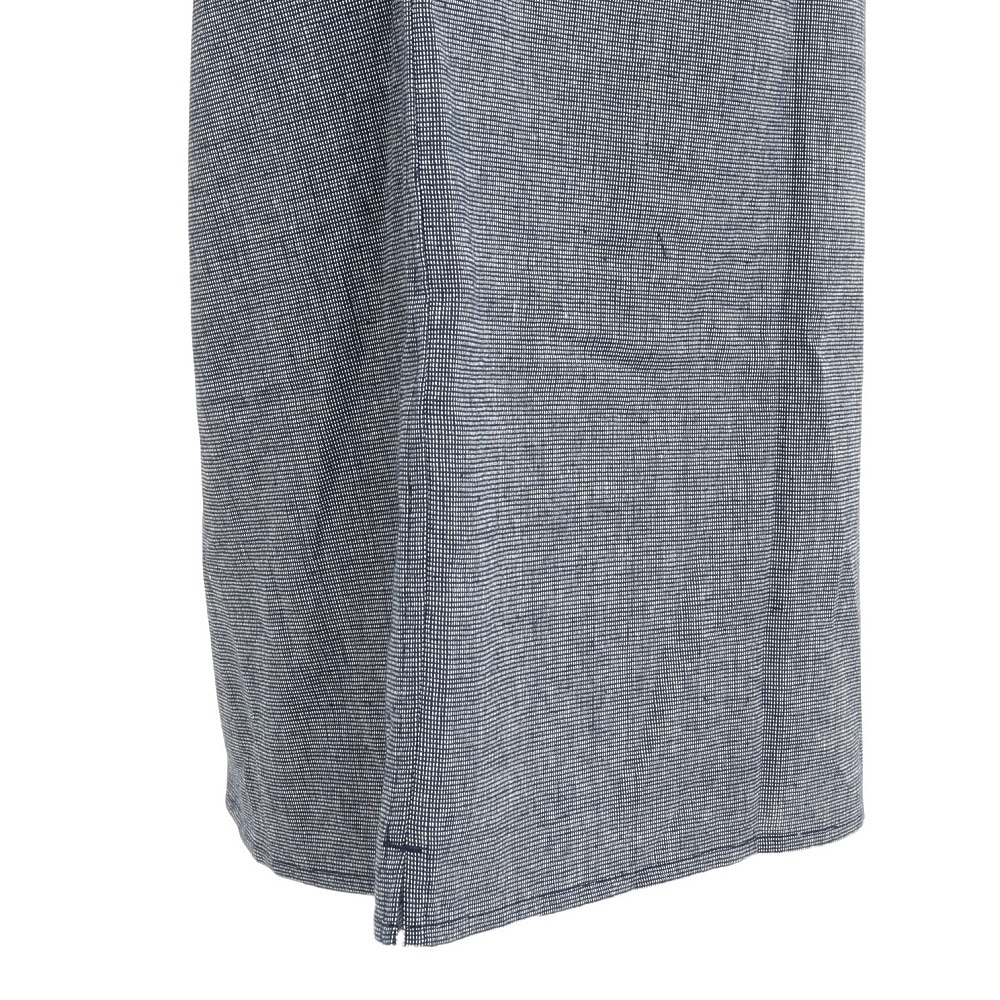 マルボンゴルフ（Malbon Glolf）（メンズ）ゴルフウェア 半袖 ポロシャツ Linen M-7535-NVY