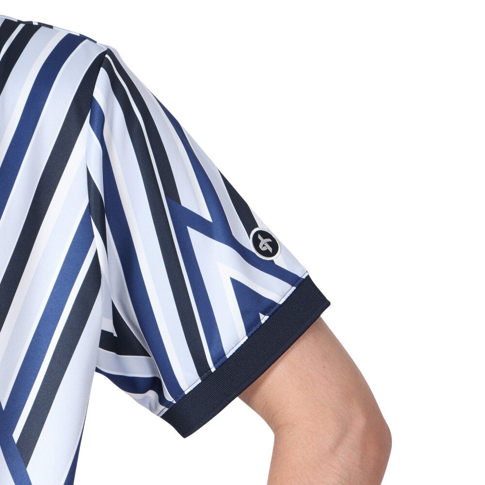 クロススポーツウエア（Cross Sportswear）（メンズ）ゴルフウェア Point 半袖ポロシャツ 1324131-498