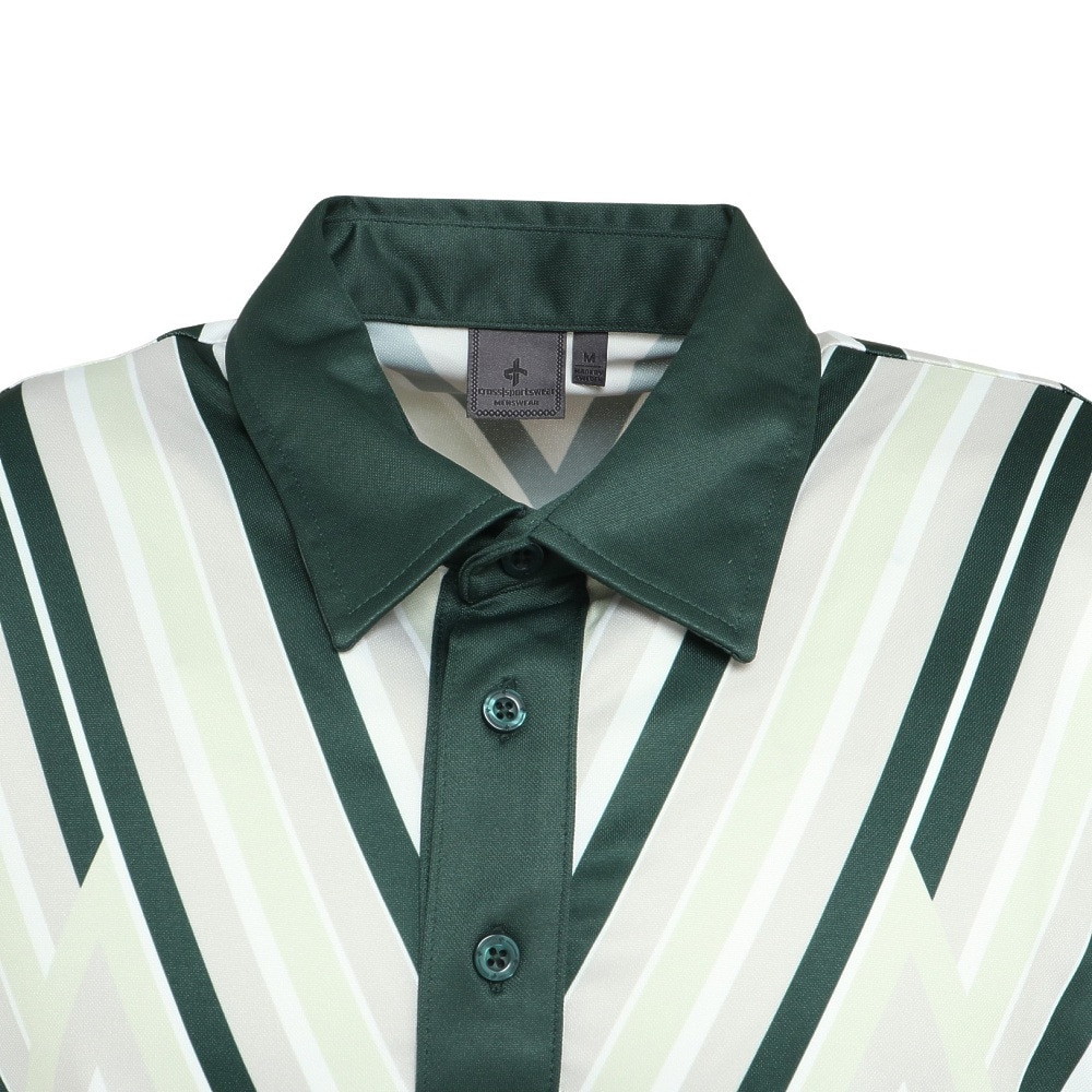 クロススポーツウエア（Cross Sportswear）（メンズ）ゴルフウェア Point 半袖ポロシャツ 1324131-670