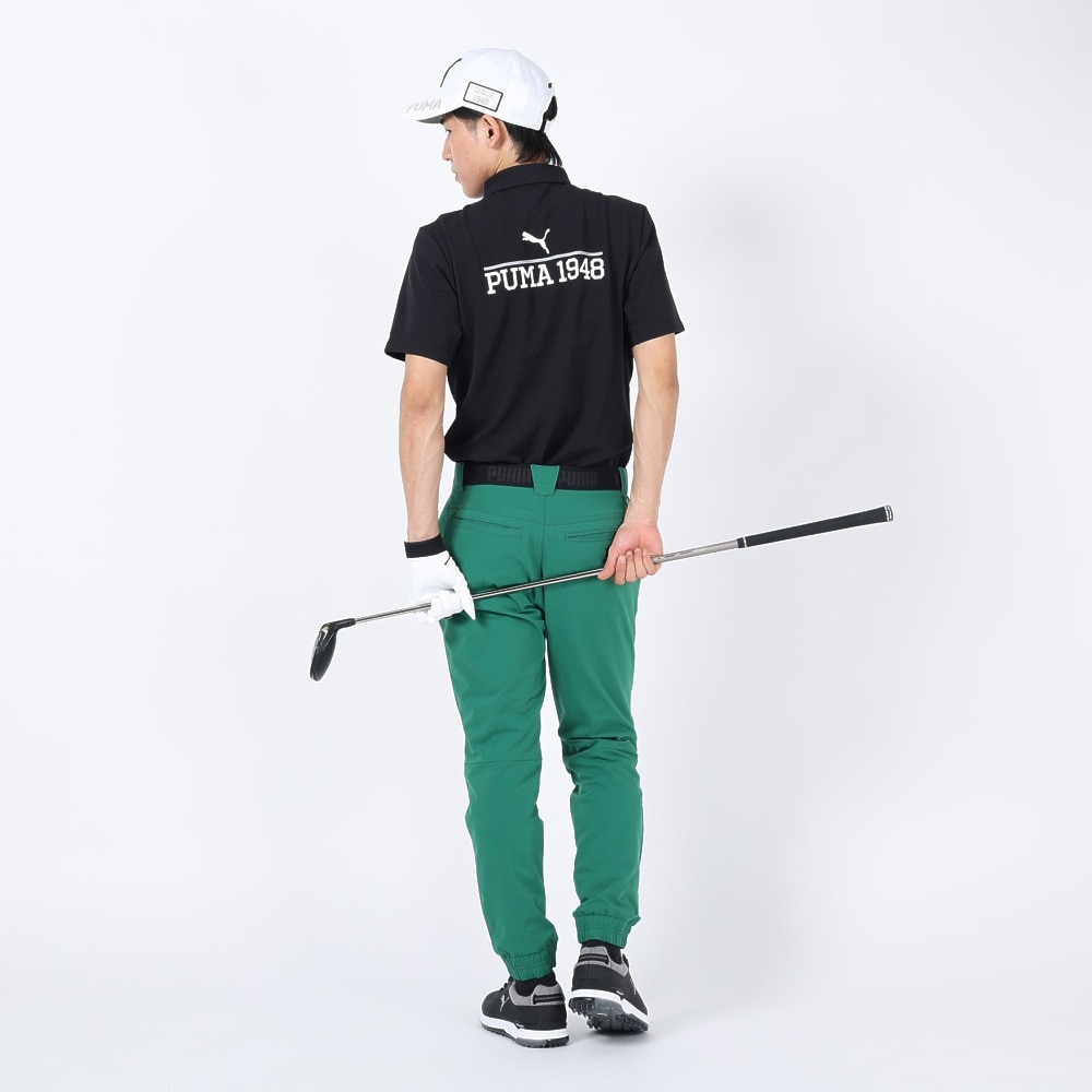 プーマ（PUMA）（メンズ）ゴルフウェア バック プリント 半袖 ポロシャツ 622398-01