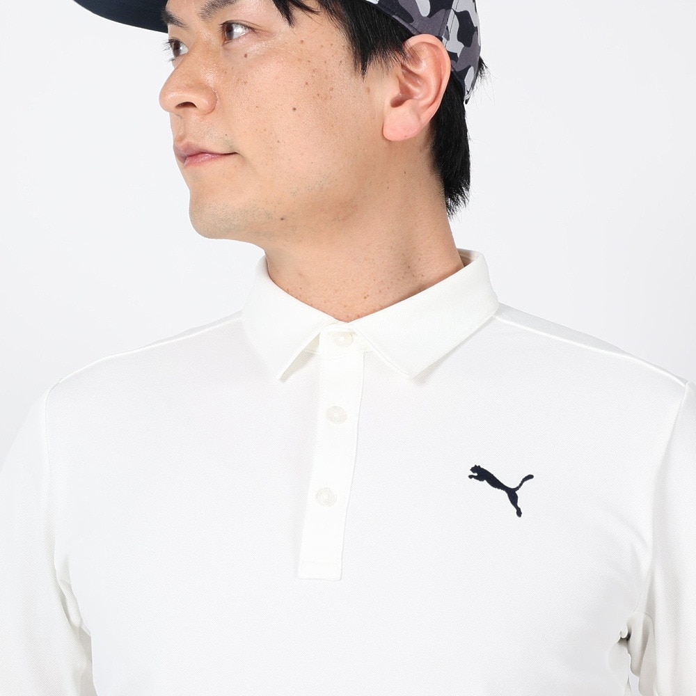 プーマ（PUMA）（メンズ）ゴルフウェア バック プリント 半袖 ポロシャツ 622398-03