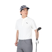 プーマ（PUMA）（メンズ）ゴルフウェア バック プリント 半袖 ポロシャツ 622398-03