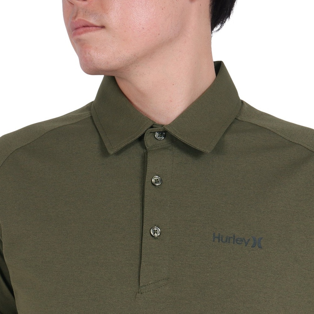 ハーレー（HURLEY）（メンズ）ゴルフウェア 吸汗 速乾 PHANTOM ONE AND ONLY 半袖ポロシャツ MKT2310070-OLV