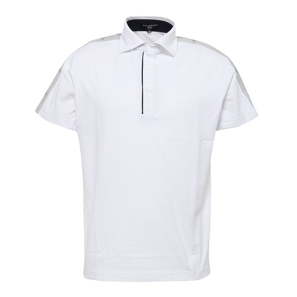 トランスコンチネンツ（TRANS CONTINENTS）（メンズ）ゴルフウェア 半袖ポロシャツ 23STRX01-WH