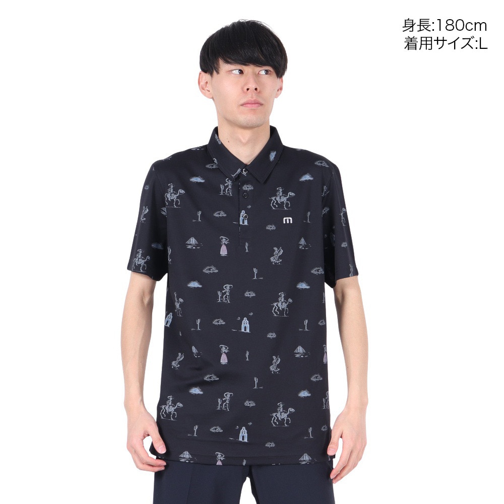 トラヴィスマシュー（Travis Mathew）（メンズ）ゴルフウェア 半袖 ポロシャツ 1MZ100JV-0BLK