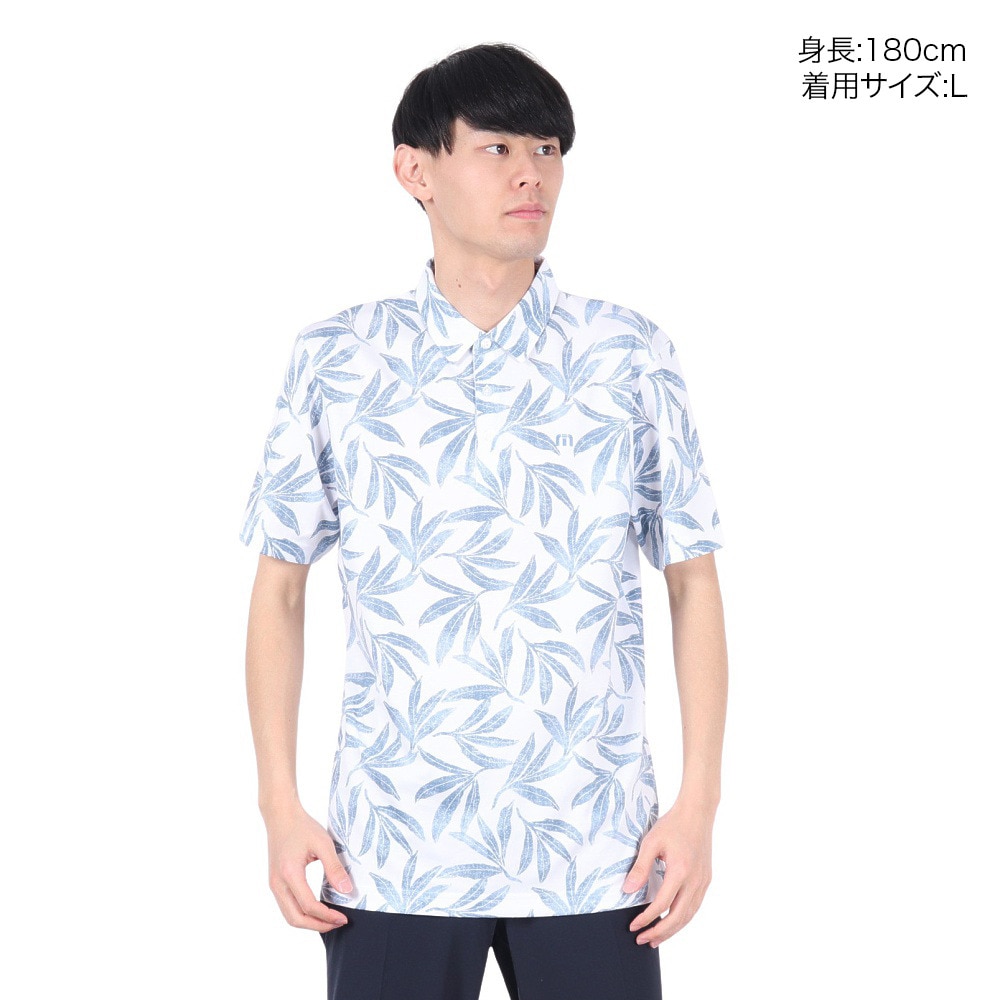 トラヴィスマシュー（Travis Mathew）（メンズ）ゴルフウェア 半袖 ポロシャツ 1MZ115JV-1WHT