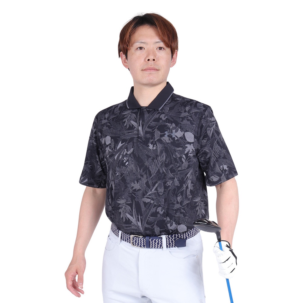 アンダーアーマー（UNDER ARMOUR）（メンズ）ゴルフウェア 半袖 アイソチル エッジ ポロシャツ 1377365 002