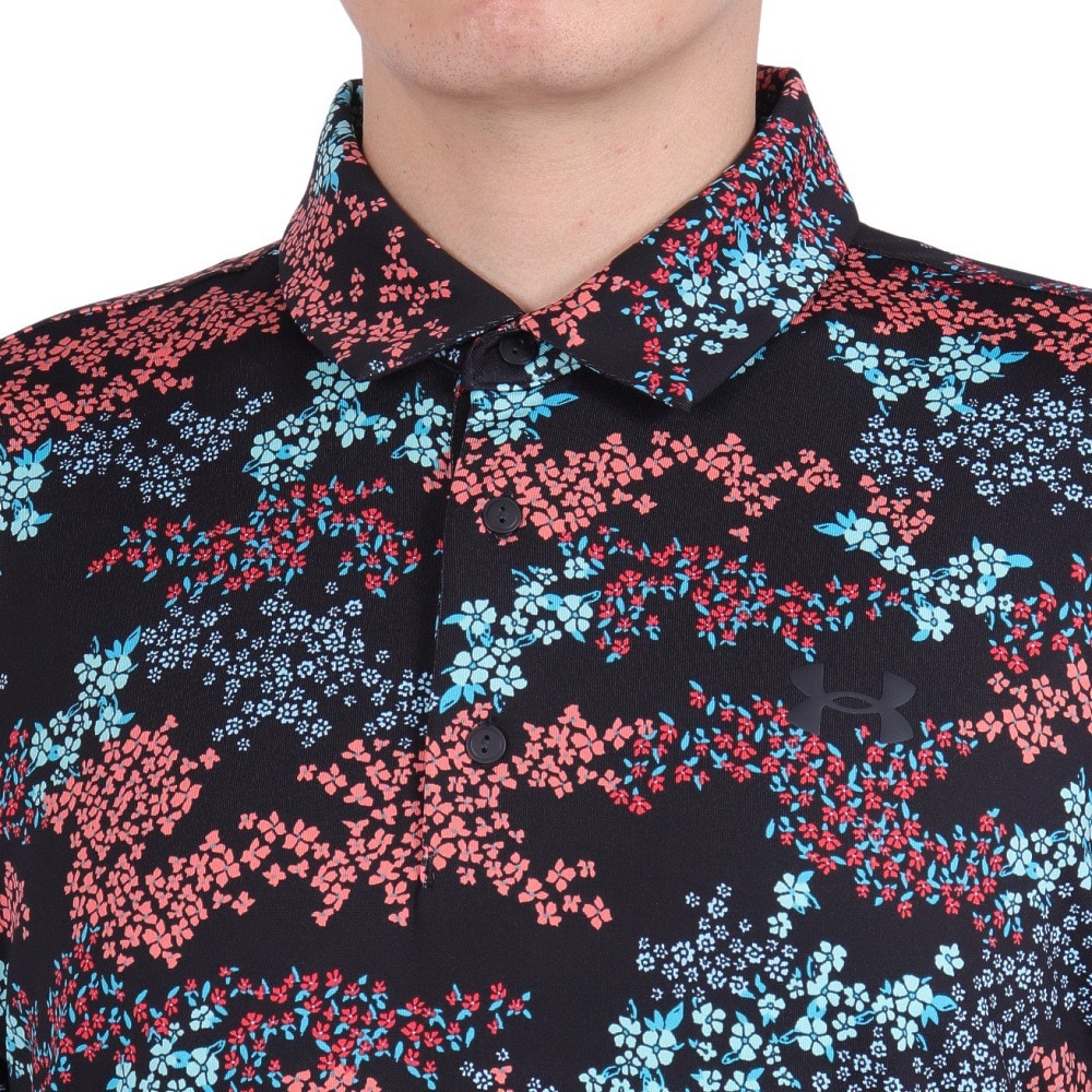 アンダーアーマー（UNDER ARMOUR）（メンズ）ゴルフウェア 吸汗 速乾 プレーオフ 半袖ポロシャツ3.0 プリント 1378677 008