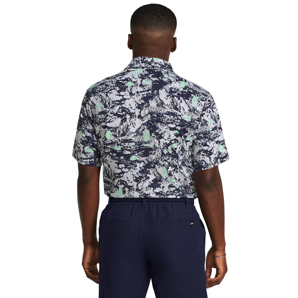 アンダーアーマー（UNDER ARMOUR）（メンズ）ゴルフウェア 半袖 Playoff 3プリントポロシャツ 1378677 014