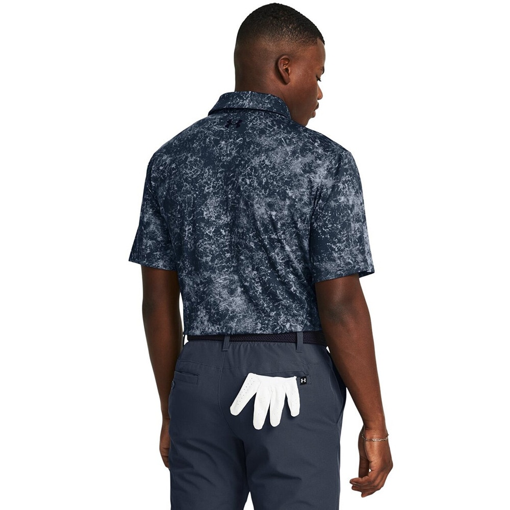 アンダーアーマー（UNDER ARMOUR）（メンズ）ゴルフウェア 吸汗 速乾 プレーオフ 半袖ポロシャツ3.0 プリント 1378677 045
