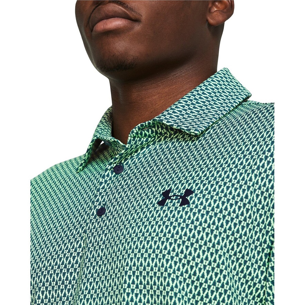 アンダーアーマー（UNDER ARMOUR）（メンズ）ゴルフウェア 半袖 Playoff 3プリントポロシャツ 1378677 350
