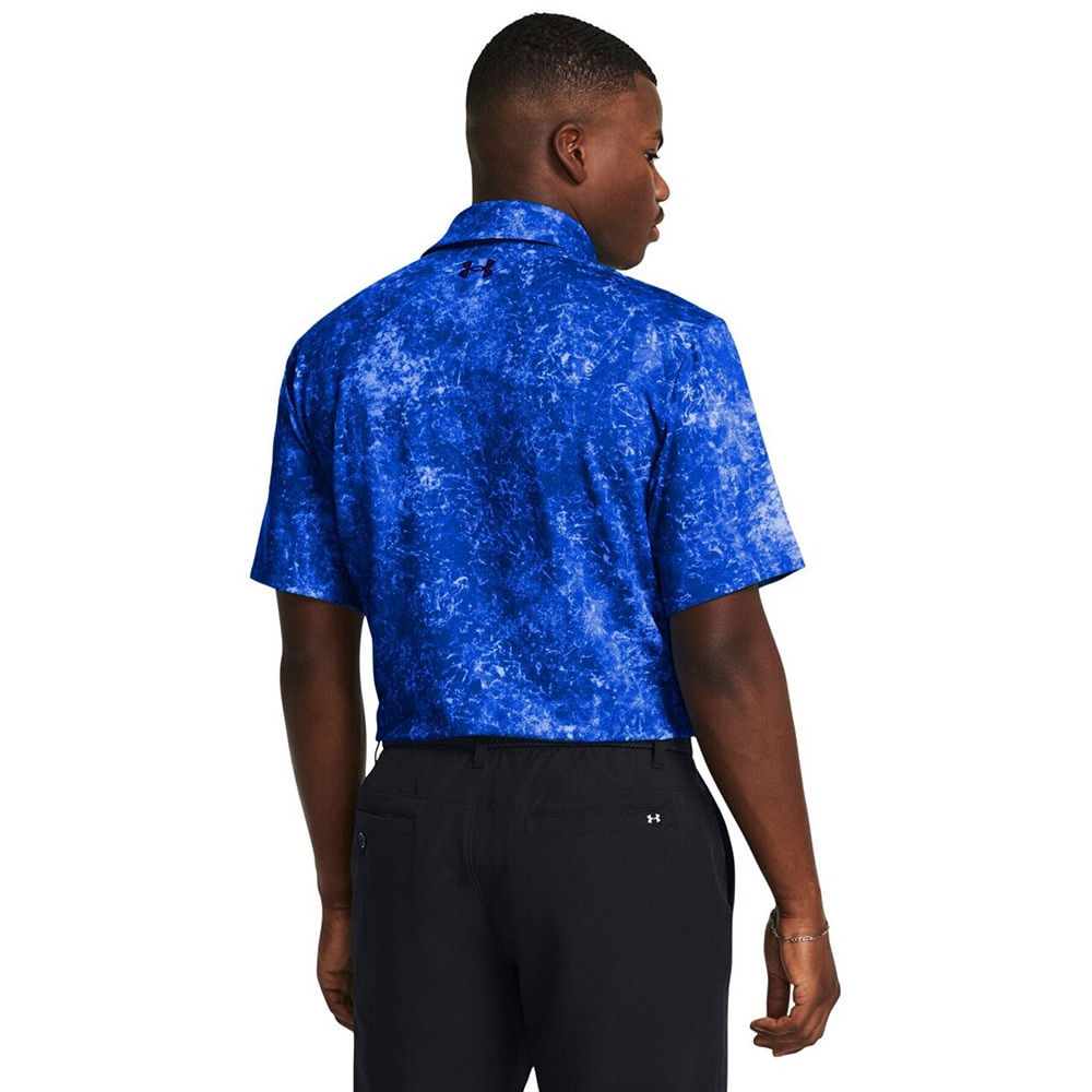 アンダーアーマー（UNDER ARMOUR）（メンズ）ゴルフウェア 半袖 Playoff 3プリントポロシャツ 1378677 406