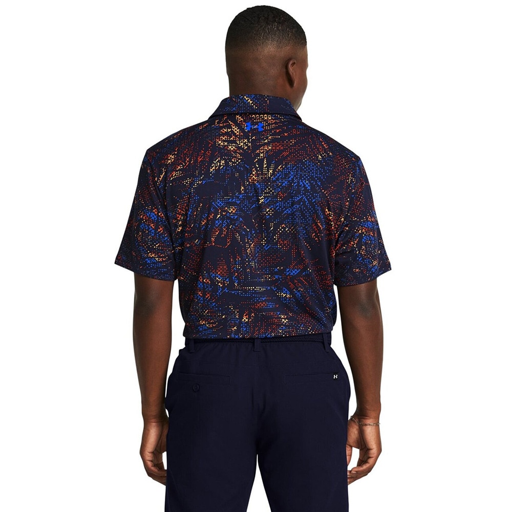 アンダーアーマー（UNDER ARMOUR）（メンズ）ゴルフウェア 半袖 Playoff 3プリントポロシャツ 1378677 415