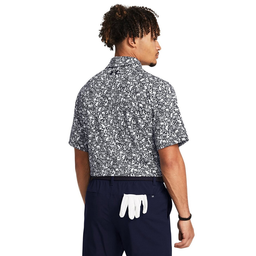 アンダーアーマー（UNDER ARMOUR）（メンズ）ゴルフウェア 半袖 Playoff 3プリントポロシャツ 1378677 416