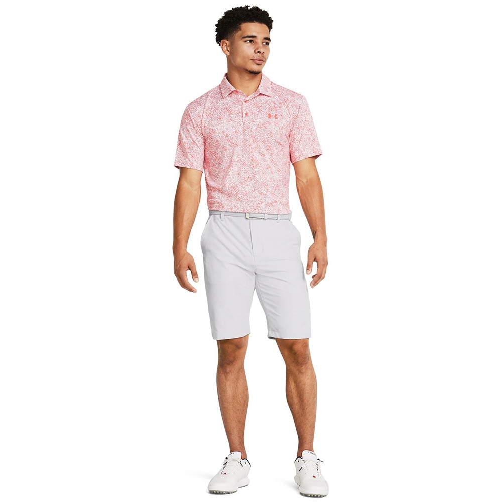 アンダーアーマー（UNDER ARMOUR）（メンズ）ゴルフウェア 半袖 プレイオフ プリント ポロ3.0 1378677 811