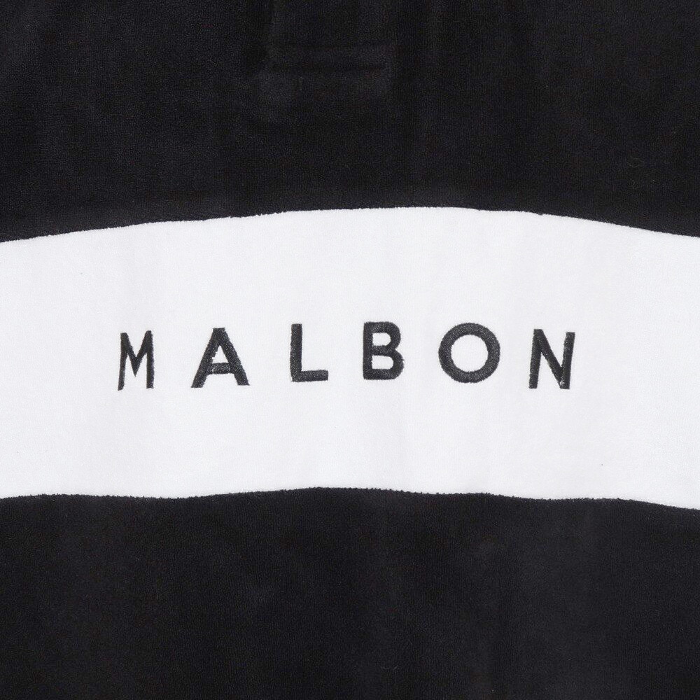 マルボンゴルフ（Malbon Glolf）（メンズ）ゴルフウェア Clearwater Terry 半袖ポロシャツ M-7947-BLK