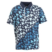 マンシングウエア（MUNSING WEAR）（メンズ）ゴルフウェア グラデーション総柄 半袖ポロシャツ MGMVJA01CH BL00