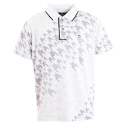 マンシングウエア（MUNSING WEAR）（メンズ）ゴルフウェア グラデーション総柄 半袖ポロシャツ MGMVJA01CH WH00