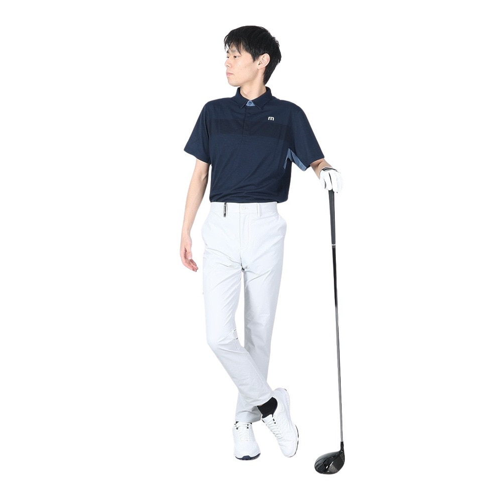 トラヴィスマシュー（Travis Mathew）（メンズ）ゴルフウェア 吸汗速乾 半袖テック ポロシャツ ストレッチ 7AF075-4NAV