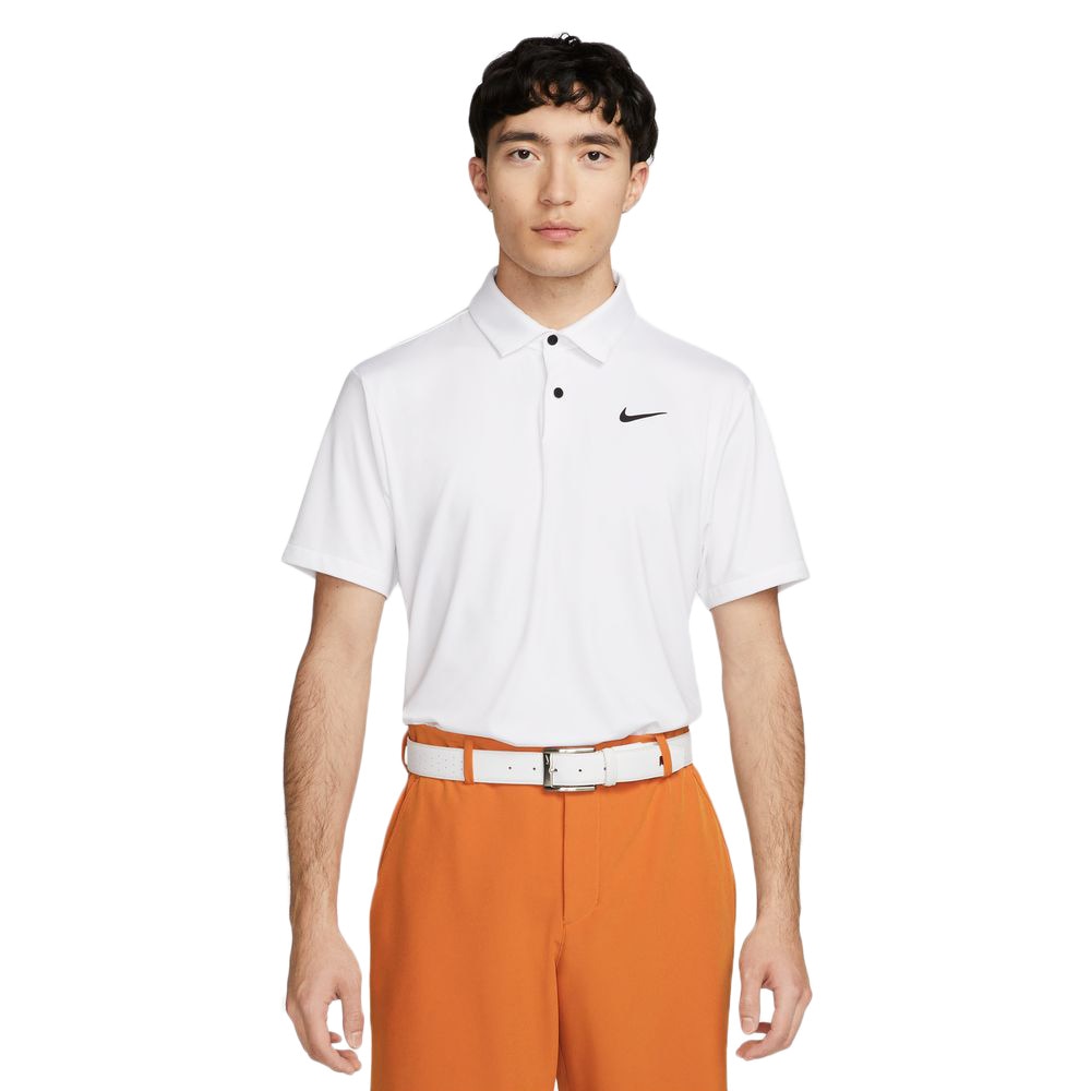 ナイキ（NIKE）（メンズ）ゴルフウェア 半袖 ドライフィット ツアー ソリッド ゴルフポロシャツ DR5299-100