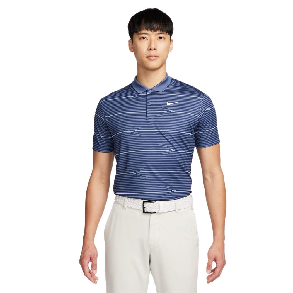 ナイキ（NIKE）（メンズ）ゴルフウェア ビクトリー ドライフィット 半袖 ゴルフポロシャツ FD5830-410