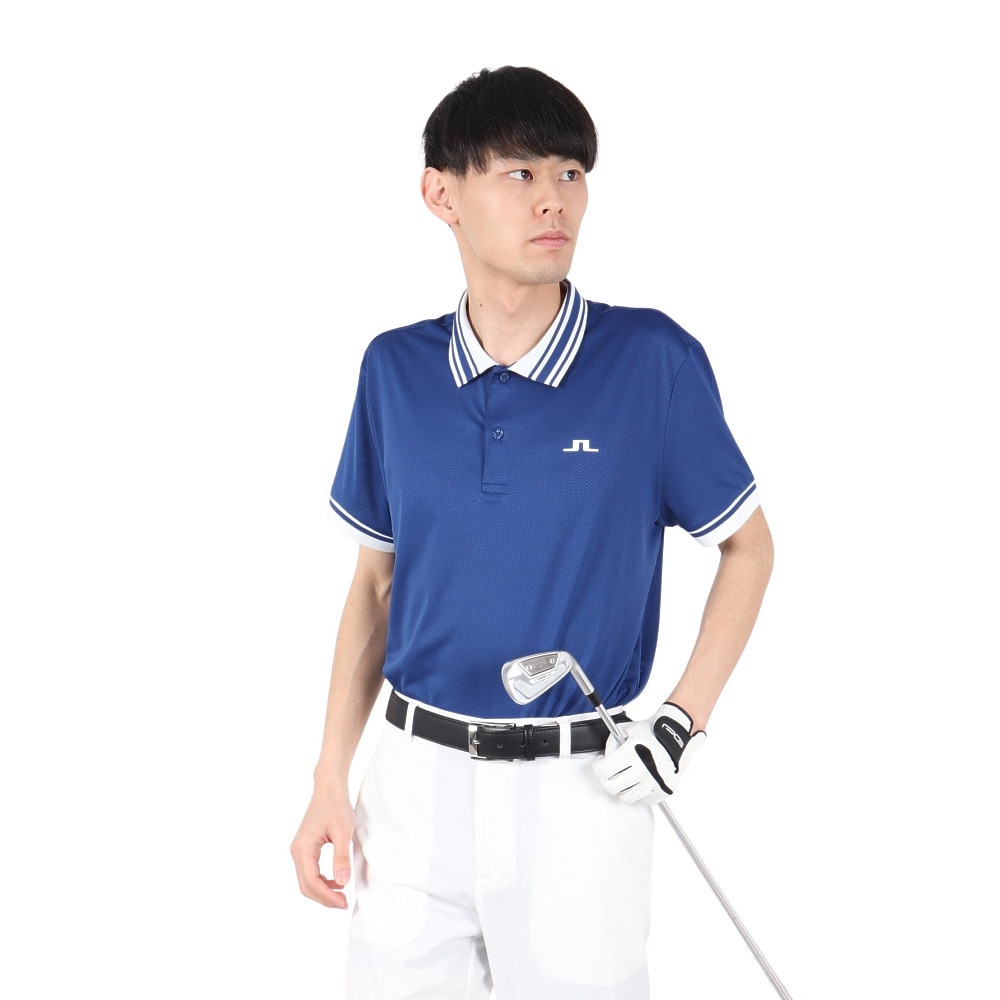 J.LINDEBERG（メンズ）ゴルフウェア Reeve レギュラー ポロシャツ 071-21246-097