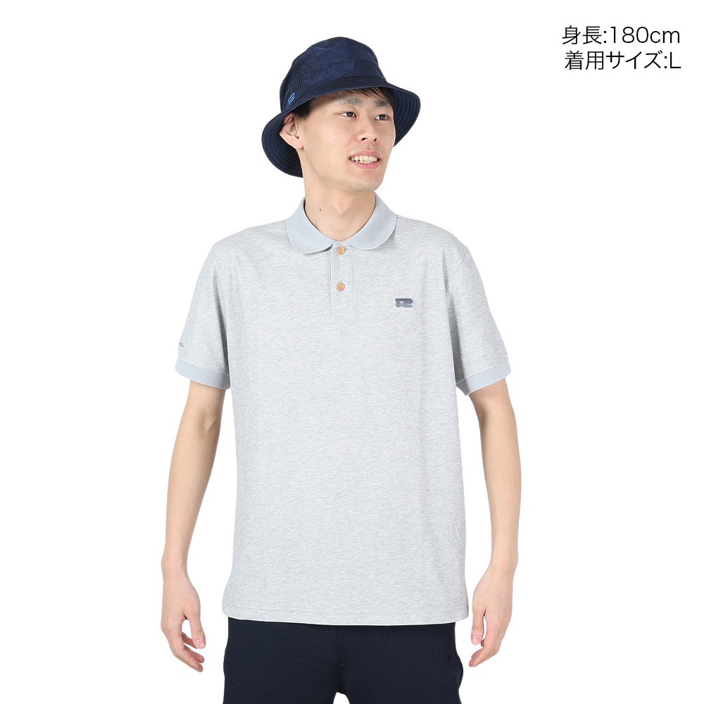 ROSASEN（メンズ）ゴルフウェア 吸水速乾 T/Cカノコ半袖ポロ 044-21242-013