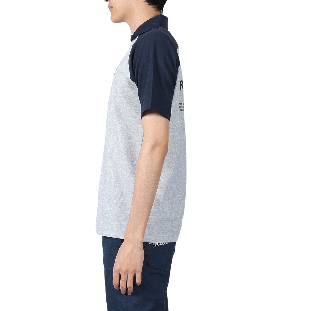 ROSASEN（メンズ）ゴルフウェア 吸水速乾 T/C 鹿の子半袖シャツ 044-21341-013