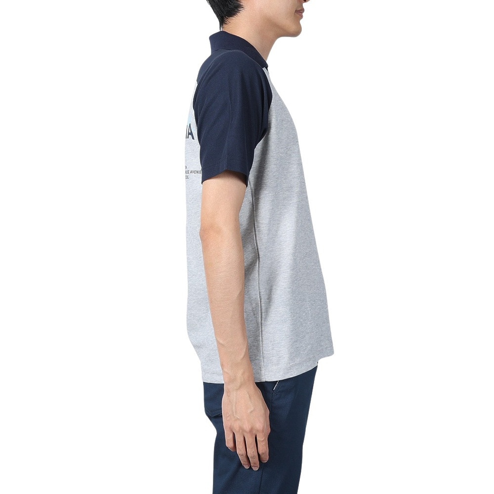 ROSASEN（メンズ）ゴルフウェア 吸水速乾 T/C 鹿の子半袖シャツ 044-21341-013